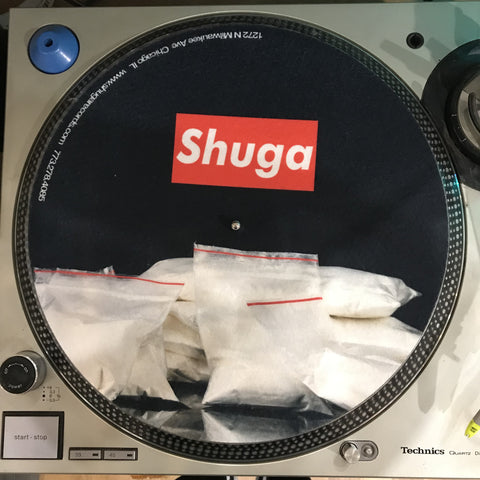 Shuga Records 2018 Limited Edition Vinyl Record Slipmat Cocaine Drugs Slip Mat