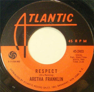 Aretha Franklin ‎– Respect / Dr. Feelgood VG- (Low) 7" Single 45 rpm 1967 Atlantic USA - Soul