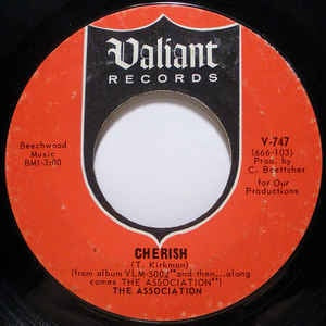 The Association- Cherish- VG+ 7" SIngle 45RPM- 1966 Valiant Records USA- Pop - Shuga Records