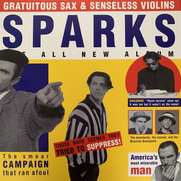 Sparks ‎– Gratuitous Sax & Senseless Violins (1994) - New LP Record 2019 BMG Europe Import - Synth-pop - Shuga Records