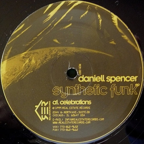 Daniell Spencer ‎– Synthetic Funk - VG- (Low Grade) 12" Single USA 1999 - Chicago House