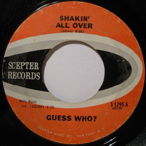 Guess Who? ‎- Shakin' All Over / Till We Kissed - VG+ 7" Single 45 RPM 1965 USA - Rock