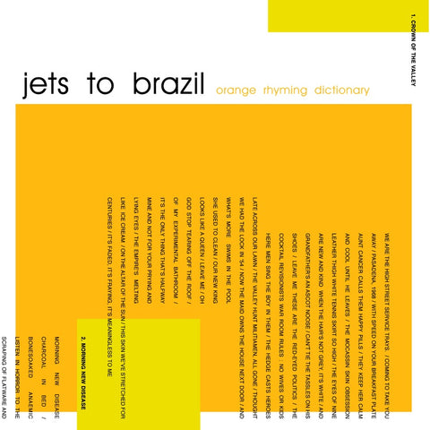 Jets To Brazil ‎– Orange Rhyming Dictionary (1998) - New 2 Lp Record 180 gram Vinyl 2017 Reissue - Emo / Indie Rock