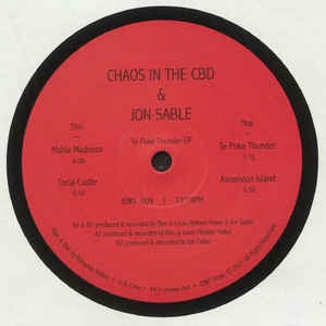 Chaos In The CBD & Jon Sable ‎– Te Puke Thunder EP - New 12" Single Record 2021 UK Import In Dust We Trust Vinyl - Deep House / Dub Techno