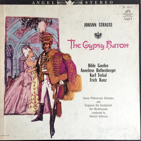 Johann Strauss / Heinrich Hollreiser ‎– The Gypsy Baron - VG+ 2 lp Set Stereo USA (With Book) - Classical / Opera