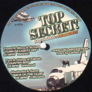 Various - Top Secret! - March 2005 Reloaded VG+ - 12" Single 2005 Strictly Hits USA - Hip Hop
