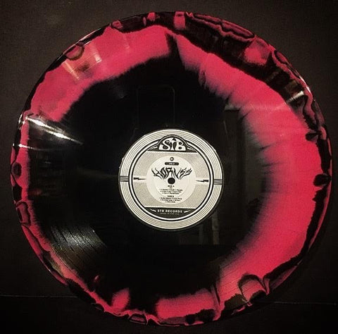 Hornss - Telepath - New Vinyl Record 2017 STB Records 'Die Hard' Edition of 100 on Black and Pink Swirl 180gram Vinyl + Download, Insert Sheet, Custom Printed Storage Bag- Doom Metal / Stoner Metal