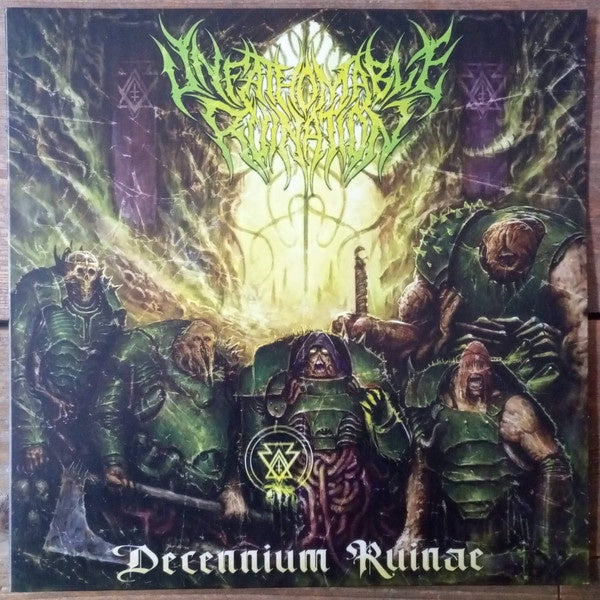 Unfathomable Ruination ‎– Decennium Ruinae - New EP Record 2021 Willowtip USA Green & Yellow Marble Vinyl - Death Metal - Shuga Records