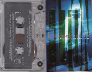 Elton John - Greatest Hits Volume III 1979-1987 - VG+ 1987 Stereo USA Cassette Tape - Pop/Rock
