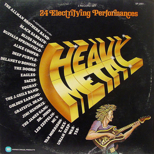 Various ‎– Heavy Metal - 24 Electrifying Performances - VG 2 Lp Set 1974 Stereo USA - Metal/Rock/Psych