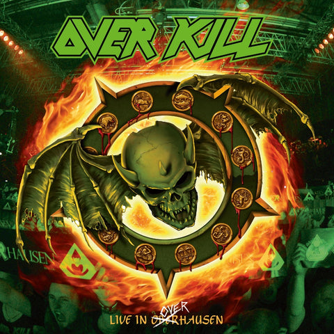 Overkill - Feel The Fire (Live in Overhausen Vol. 2) - New Vinyl 2 Lp 2018 Nuclear Blast Limited Edition Pressing on Green w/Orange and Yellow Splatter Vinyl with Gatefold Jacket - Thrash