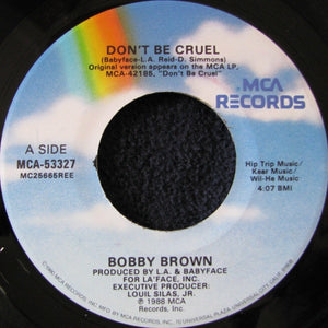 Bobby Brown ‎– Don't Be Cruel VG+ 7" Single 45rpm 1988 MCA USA - R&B / New Jack Swing