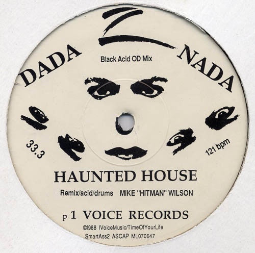 Dada Nada ‎– Haunted House - VG  12" Single Record 1988 One Voice USA Vinyl - Acid House
