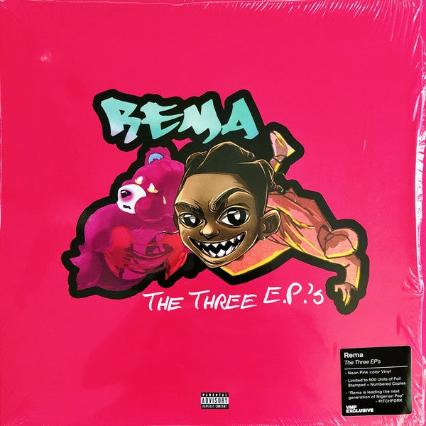 Rema - The Three E.P.'s - New LP Record 2021 Mavin Vinyl Me Please Neon Pink Vinyl & LOW Numbered 00017 - Hip Hop / Afrobeat - Shuga Records
