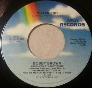 Bobby Brown ‎– Girlfriend VG+ - 7" Single 45RPM 1986 MCA USA - R&B / Pop