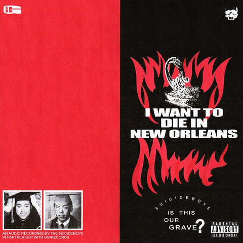 $uicideboy$ ‎– I Want To Die In New Orleans - New (Opened to verify color) LP Record 2019 USA G*59 Silver Vinyl - Hip Hop / Cloud Rap / Trap
