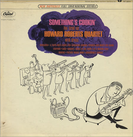 The Howard Roberts Quartet ‎– Something's Cookin' VG+ Capitol USA Stereo Pressing - Jazz / Bop