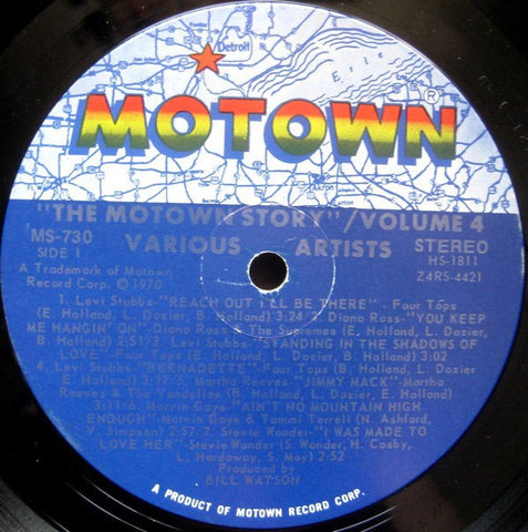 Various ‎- The Motown Story Volume 4 - VG+ (No Original Cover) Stereo 1970 USA - Soul / Funk