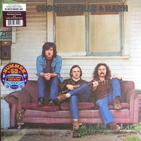 Crosby, Stills & Nash ‎– Crosby, Stills & Nash (1969) - New LP Record 2019 Atlantic Europe Import Burgundy Vinyl - Classic Rock / Folk Rock