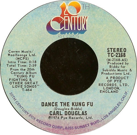 Carl Douglas ‎- Dance The Kung Fu / Changing Times - VG 45rpm 1974 USA - Disco