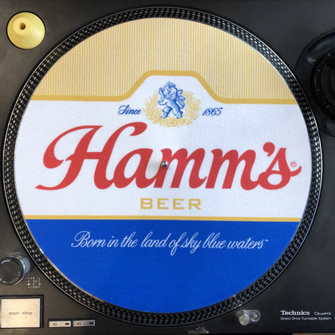 New Limited Edition Vinyl Record Slipmat Hamm's Beer Slip Mat