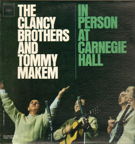 The Clancy Brothers & Tommy Makem ‎– In Person At Carnegie Hall - VG+ Lp Record 1963 USA Mono Original Vinyl - Folk