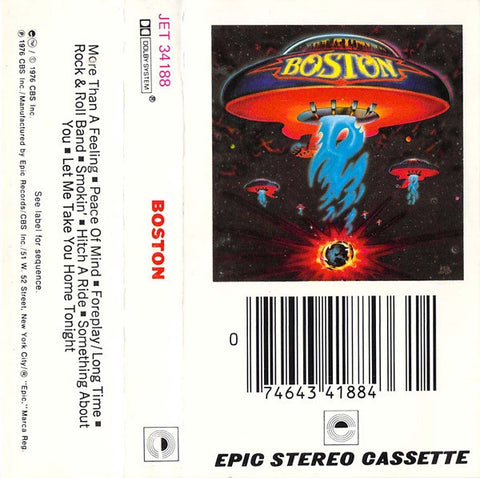 Boston ‎– Boston - Used Cassette Tape Epic 1986 USA - Rock / Classic Rock