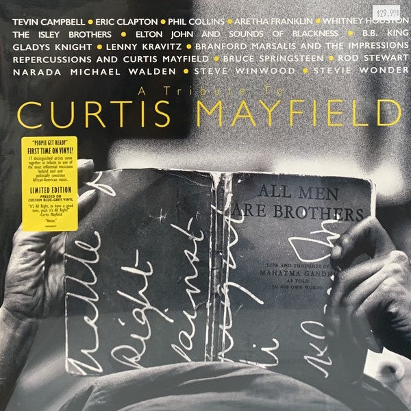 Various ‎– A Tribute To Curtis Mayfield -New LP Record Store Day 2021 Warner RSD Blue Grey Vinyl - Rhythm & Blues / Soul - Shuga Records