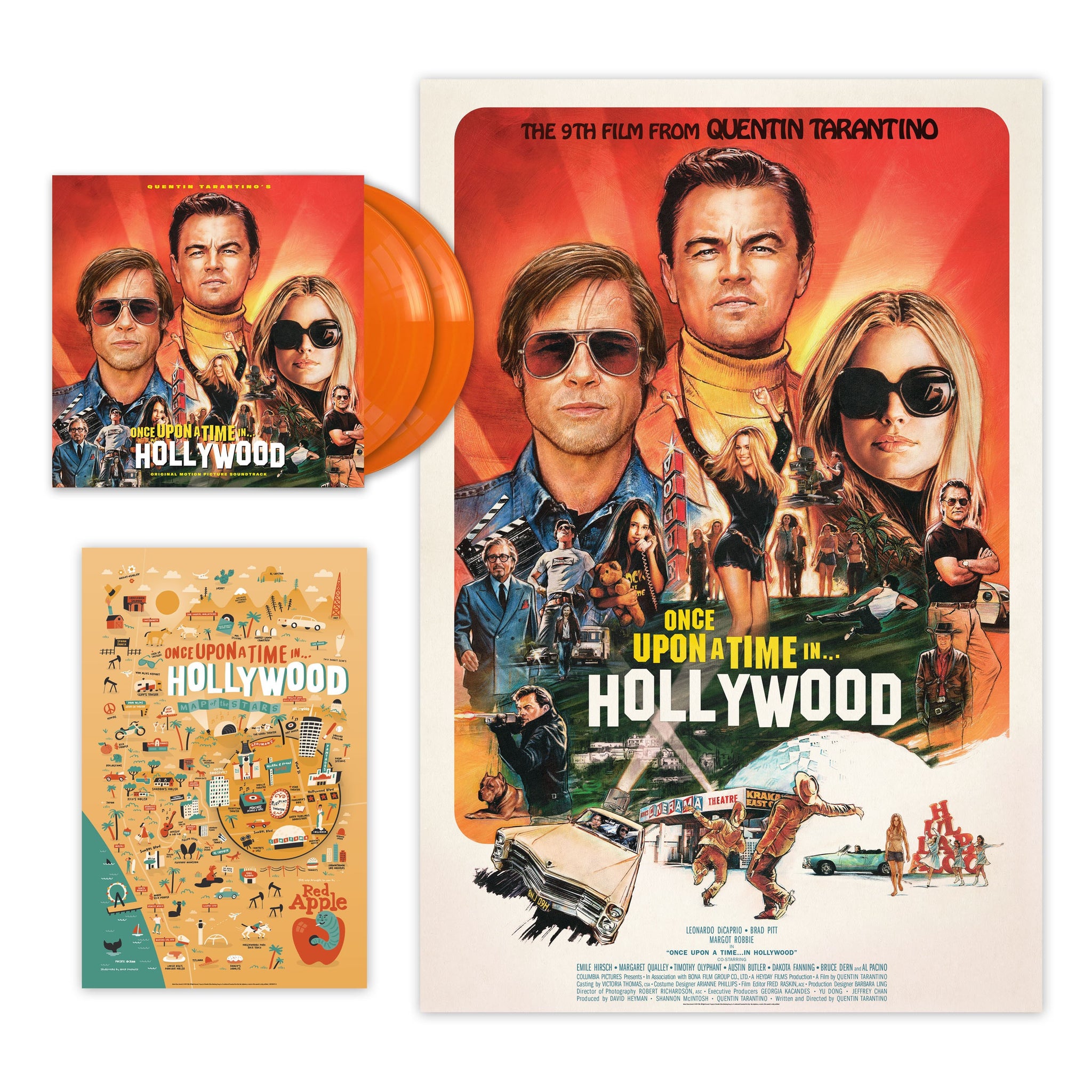 Various - Quentin Tarantino’s Once Upon a Time in Hollywood Original Motion Picture - New 2 Lp Record 2019 USA Indie Exclusive Orange 180 gram Vinyl & 2 Huge Posters - Soundtrack