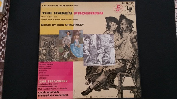 Igor Stravinsky ‎– The Rake's Progress - VG+ 3 Lp Record Box 1953 USA Mono Vinyl & Book & Inserts - Classical / Opera - Shuga Records