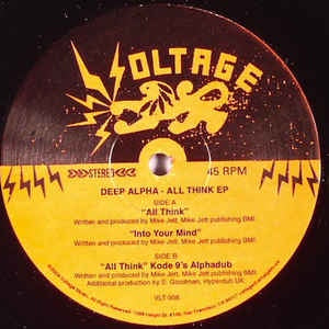Deep Alpha ‎– All Think EP - New 12" Single Record 2004 Voltage Vinyl - UK Garage / Breakbeat