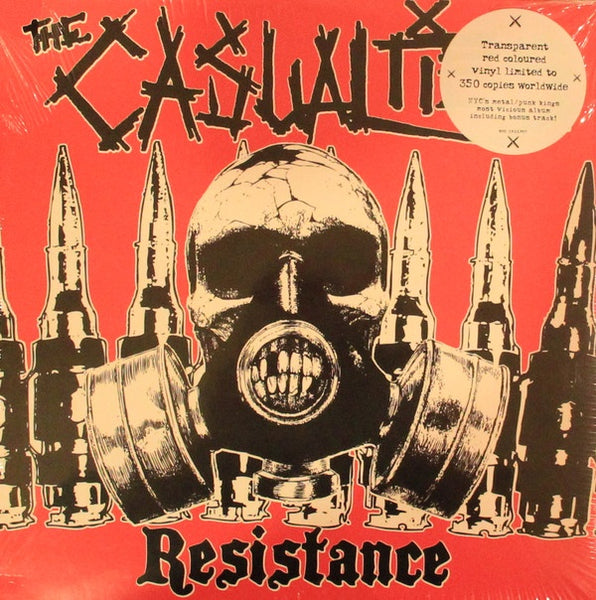 The Casualties ‎– Resistance (2012) - New LP Record 2016 Season Of Mist Europe Import Transparent Red Vinyl - Punk - Shuga Records