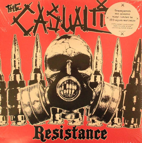 The Casualties ‎– Resistance (2012) - New LP Record 2016 Season Of Mist Europe Import Transparent Red Vinyl - Punk