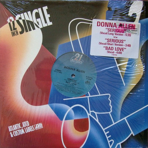 Donna Allen ‎– Serious / Bad Love - Mint- 12" Single Record 1986 USA Vinyl - House / Disco