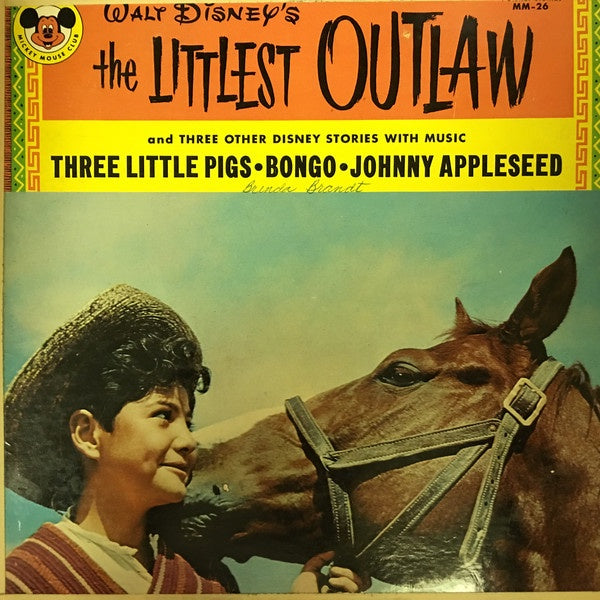 Various ‎- Walt Disney's The Littlest Outlaw - VG Mono 1963 USA Splitting Seams - Childrens / Spoken Word