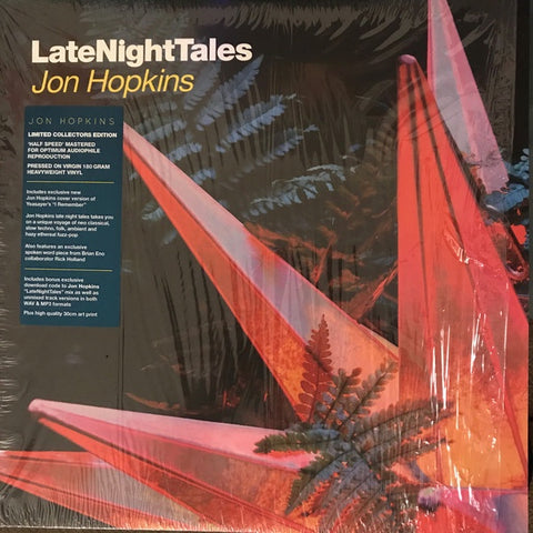 Jon Hopkins ‎– LateNightTales - New 2 LP Record 2015 UK Import 180 gram Vinyl, Art Print & Downlaod -  Electronic / Ambient / House / Shoegaze