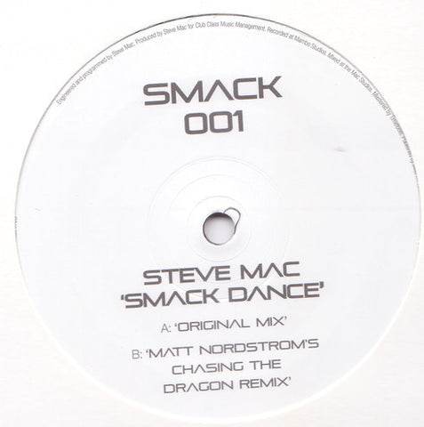 Steve Mac – Smack Dance - New 12" Single 2009 UK Smack Vinyl - Tech House