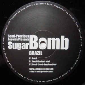 Sugar Bomb ‎– Brazil - New 12" Single UK Semi-Precious Records Vinyl - Tribal House