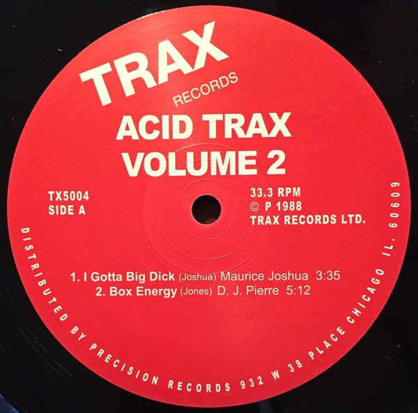 Various ‎– Acid Trax Volume 2 - New Vinyl 2 Lp 2015 Trax Records Compilation Reissue - Electronic / Acid House