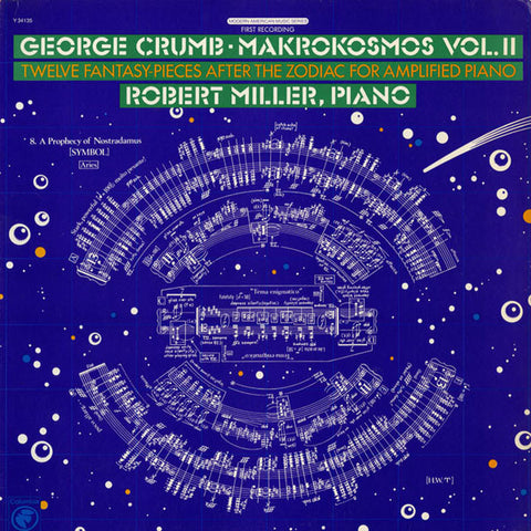 George Crumb - Robert Miller ‎– Makrokosmos Vol. II - VG+ 1976 Stereo USA Original Press - Modern Classical