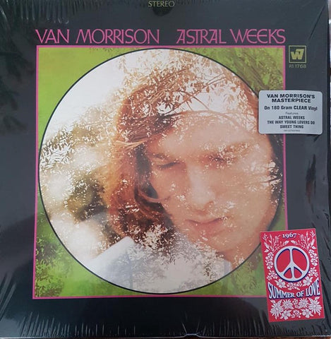 Van Morrison ‎– Astral Weeks - New Vinyl 2017 Rhino 'Summer of Love' 180Gram Reissue on Clear Vinyl - Rock
