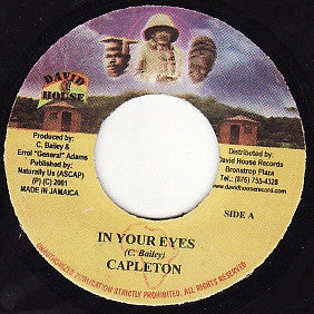 Capleton ‎– In Your Eyes - VG+ 45rpm 2001 Jamaica - Reggae - Shuga Records