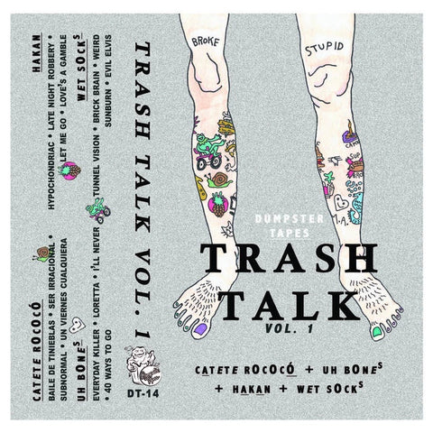 Various - Trash Talk Vol. 1 - New Cassette 2015 Dumpster Tapes Compilation (Hand Numbered to 150) with Download - Garage Rock / Punk