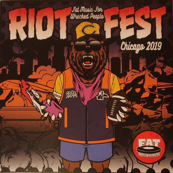 Various ‎– Fat Music for Wrecked People: Riot Fest Chicago 2019 - New 10" LP Record 2019 Fat Wreck Purple & White Vinyl - Rock / Pop Punk / Punk - Shuga Records