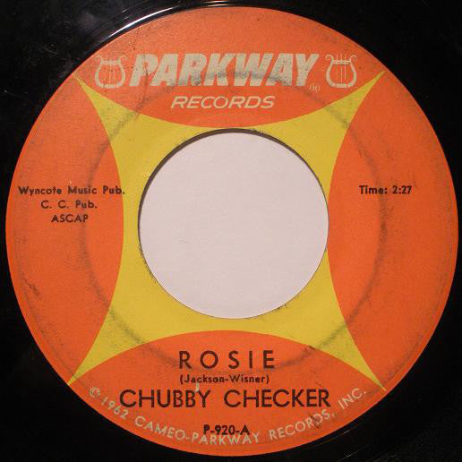Chubby Checker - Rosie / Lazy Elsie Molly VG+ - 7" Single 45RPM 1964 Parkway USA - Rock