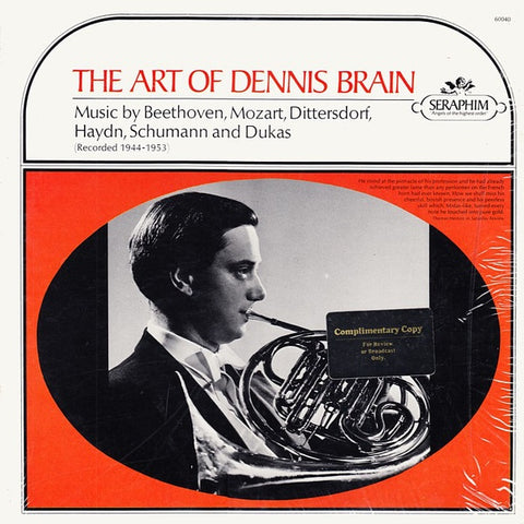 Dennis Brain ‎– The Art Of Dennis Brain - New LP Record 1966 Seraphim USA Mono Vinyl - Classical