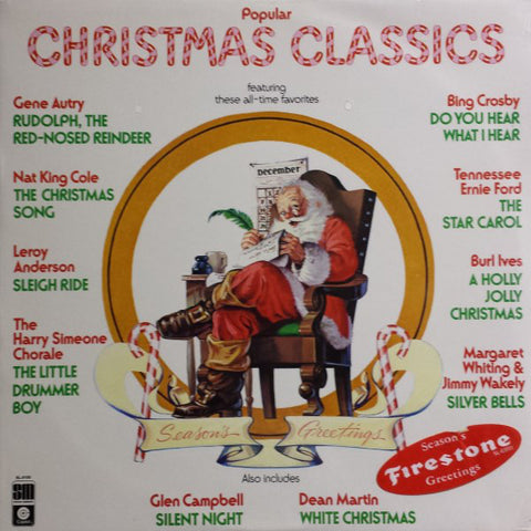 Various ‎– Popular Christmas Classics - VG+ LP Record 1977 Capitol Vinyl - Holiday / Christmas