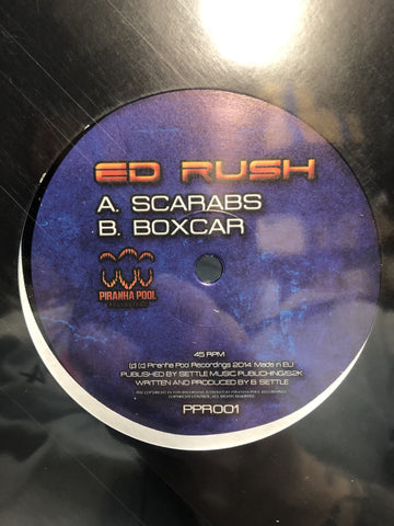 Ed Rush ‎– Scarabs / Boxcar - New 12" Single Record 2014 Piranha Pool UK Import Vinyl - Drum n Bass