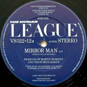 The Human League - Mirror Man - VG+ 12" Single 1982 Virgin UK Electronic / Synth-Pop