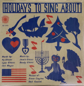 Jamie Glaser, Hy Glaser, Lynn Glaser, Lori Mayer ‎– Holidays To Sing About - Mint- LP Record 1979 UltraSound USA Vinyl - Holiday / Children's / Funk / Psych / Drum Breaks